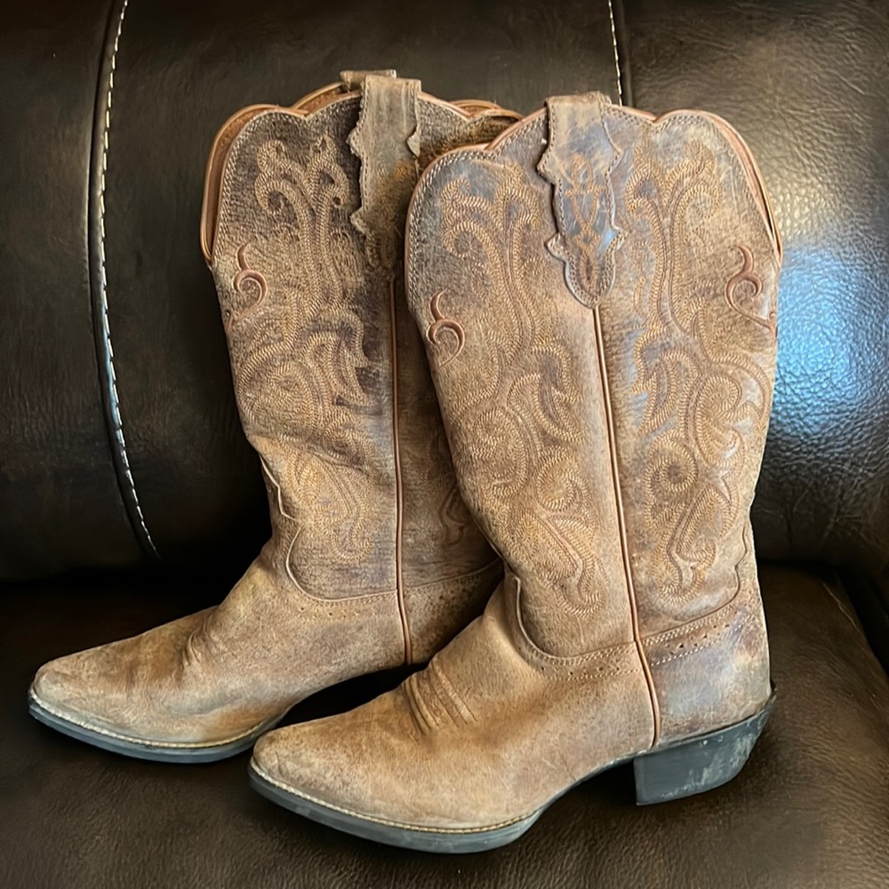 Justin McKayla Leather Boots